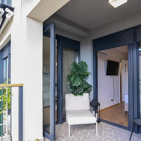 Beachfront With Private Garage And Amazing Balcony With Seaview Apartment Split